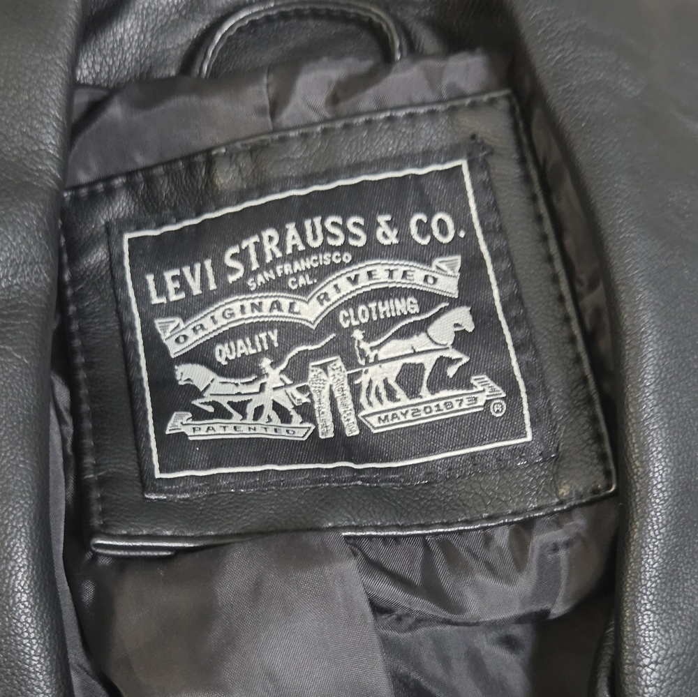 Levi's Black Leather Jacket